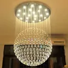 New Modern LED K9 Ball Crystal Chandeliers large chandelier lights chandeliers modern living room GU10 rustic crystal chandelier