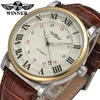 Zwycięzca 2024 Gentlemen Series Złote Bezel Kalendarz Business Design Watch Mężczyzn Mężczyzny Luksusowy automatyczny zegarek na nadgarstek