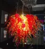 マルチカラーの現代ランプLEDクリスタルハンドの吹きガラスシャンデリア照明ペンダントライトホーム結婚式アート装飾照明