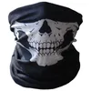 Groothandel - Yimistar # 4066d fiets ski skull halve gezicht masker ghost zwart en wit print sjaal multi gebruik nekwarmer