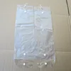 PVC Plastic package Bags Packing Bags with Pothhook 12-26inch for Packing hair wefts Human Hair Extensions Button Closure