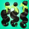 Lowest price grade 7A natural color Body Wave Processed Hair weaving 4pcs/lot Indian Human Hair small bundles