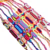 Bracelets tissés faits à la main, empilés bohème arc-en-ciel coloré XOXO Samba BOHO, Bracelets d'amitié faits à la main