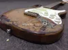 1961 Rory Gallagher Handmade Heavy Relic Distressed 3 Tone Sunburst Electric Guitar Tremolo Bridge Whammy Bay Vintage Tuners Chrome Hardware