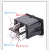 5 قطع 12 فولت 20a دفع زر التبديل on off 4 دبوس الأزرق الصمام الخفيفة العالمي للسيارات السيارات البحرية قارب الروك التبديل 4 وعاء ON-OFF