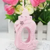 New Arrival 24 sztuk Tkaniny włókniny Niebieski / Różowy Styl Butelka Torby Prezentowe Cukierki Pudełko z procentami dla Gościa Baby Srick Birthet Party Decor