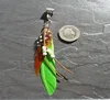 Festival tribal de plumes de Dreadlock Hippy Feather Dangle Braid Dread Bead 6mm de trou Perles