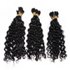 Factory Direct Loose Deep Wave Bulk Hair 3 Bundles/lot Weave Good Hair Braid Peruvian Human Hair