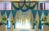 HoT Selling 3pcs lot 1pcs 4 3m 2pcs 2 2m ice silk Wedding Drape curtain Pleated Backdrop Curtain Decoration&Swag Background 273x