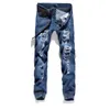 All'ingrosso-2016 Nuova moda di arrivo Jeans skinny con buco rotto Uomo Piccolo jeans strappati hip-hop dritti per uomo Pantalon Homme Plus Size 28-36