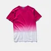 Groothandel-2016 Nieuwe unisex Harajuku Urban Clothing T-shirts Tie kleurstof gekleurd geleidelijk t-shirt grappig t-shirt 100% katoenen T-stukken voor mannen en vrouwen
