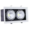 Vendita calda Super 2 * 15W Faretto LED COB doppio bianco freddo caldo con driver di alimentazione Plafoniera LED COB 30W Dimensioni: 275 * 145mm AC85-265V