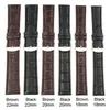 Wholesale-2015 High Quality Soft Sweatband Genuine Leather Strap Steel Buckle Wrist Watch Band 18mm 20mm 22mm P56