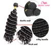 Hot Sale Brazilian human Hair Weave Deep Wave Virgin Hair bundles extension 4 pcs Hair weft free Shipping