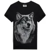 2016 Vente en gros Chemises de golf Motif animal 3 D Impression Vêtements pour hommes Hommes T Pitié Bouton 3d T-shirt T-shirts Marques Modes Led Poloshirt