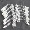 100% Real Quartz Banger Grinding Mouth bong 90 degree quartz female male 10mm 14mm 18mm joint 4mm Thick Thick Wall Nail Domeless Thick