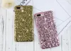Étui de téléphone de luxe Bling pour Apple iPhone 6 6S 7 Plus coloré paillettes paillettes Girly couverture arrière pour Samsung Galaxy S6 Edge