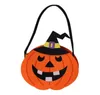 30pcs Rick oder Treat Hallowen Smile Kürbisbeutel Kinder Süßigkeit Tasche Lustige süße Süßigkeiten Handtasche Housekeeping Organisatoren