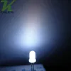 1000 Stück 5 mm weiße diffuse LED-Lichtlampe, emittierende Diode, neblige, ultrahelle Perle, Plug-in-DIY-Kit, Übungs-Weitwinkel