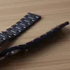 Schwarz polierte und matte Uhrbandkeramik Uhren Männer Accessoires Modearmband mit Schmetterlingsschnalle 20mm 22 mm Fit Smar3248952
