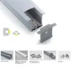 100 X 1M sets/lot Linear flange aluminum led channel and T shape led alu extrusion for ceiling or recessed wall lamps