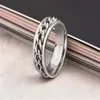 Bague en acier inoxydable pour hommes et femmes, noir, argent, or, chaîne à maillons, nouvelle mode, bijoux Punk, HZ9260491