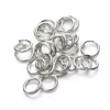 1000pcs smyckesanslutningar Silverpläterade 5mm hoppa ringar fynd DIY smycken