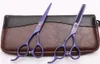 6 pollici Giappone 440C forbici per la mano sinistra logo personalizzato viola professionale capelli umani forbici barbiere cesoie per parrucchiere stile strumenti C8001