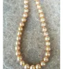 Superbe collier de perles en or rose de la mer de 11-12mm or 18 carats fermoir en or 14 carats