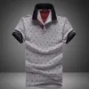 Brand Polos Mens Printed POLO Shirts Cotton Short Sleeve Camisas Polo Casual Stand Collar Male Polo Shirt