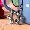 10PCS Antique Silver Alloy Star Of David Charm Pendant Necklace For Men & Ms Jewelry Fashion Accessories
