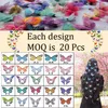 6CM chiffon butterfly wedding decorations home party decoration, can use for jewelry accessories , or hat decoration