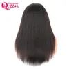 Kinky Straight Wig Full Lace 100 Парики из натуральных волос для чернокожих женщин с детскими волосами Итальянский Yaki3430875