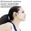 Bluetooth Earphone Q9 In-ear Wireless Headset Sports Running Stereo Earbuds Handsfree headphone for pc tablet