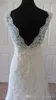 Lace V Neck Beaded Wedding Dress Appliques Backless Crystal Sash A-line Real Picture High Quality Bridal Gowns