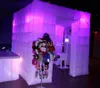 2.4x2.4x2.4m Indoor Giant Sale Portable Inflatable Tent LED Lights Photo Booth Concession