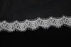 Top Quality Best Sale Cheap Romantic Alloy Comb Elegant Luxury White Ivory Chapel Lace Applique veil Mantilla veil Bridal Head Pieces