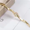 Bracelet de cheville plaqué or jaune/blanc 18 carats pour femmes, chaîne pour oiseau, pour fête de mariage, nouvelle mode