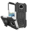 Hibrit Kickstand Darbe Rugged Ağır TPU + PC Şok Geçirmez Kılıf Kapak Motorola Moto G8 Güç Lite G Güç E7 160 adet / grup