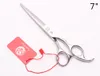 Z1006 7" 440C Purple Dragon Silver Professional Human Hair Scissors Barber"s Hairdressing Shears Cutting and Thinning Scissors Styling Tools