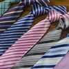 Professionele stropdassen streep nek stropdas 145 * 8 cm 21 kleuren beroep pijl stropdas heren stropdas voor vaderdag heren zakelijke stropdas Kerst g