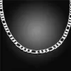 Collier fouet cheval plat 8MM collier plaqué argent sterling STSN018fashion 925 chaînes en argent collier usine noël gi9514877