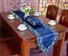 High End Patchwork Silk Brocade Bord Runner Rektangel Kinesisk stil Lyx Tea Table Cloth Dining Table Protection Pads Heminredning 200x33