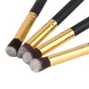 4PCS/SET Professionele oogborstels Set Eyeshadow Foundation Mascara Blending potloodborstel Make -upborstels Gereedschap Cosmetisch zwart