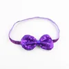 Nowe mody Girls Shiny Bow Cekiny Bowknot 3/8 "Glitter Headbands Handmade Akcesoria dla dzieci