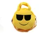 Emoji Plush Bolsas dos desenhos animados crianças saco de 19cm Crianças bolsas bonitos Emoji Smiley de saco redondo emoji Snack sacos Emoji Pelúcia