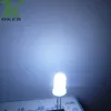 1000 Stück 5 mm weiße diffuse LED-Lichtlampe, emittierende Diode, neblige, ultrahelle Perle, Plug-in-DIY-Kit, Übungs-Weitwinkel