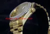 Orologi di lusso di alta qualità Orologio da polso in oro giallo 18k quadrante con diamanti lunetta 18038 orologio da uomo meccanico automatico orologio da uomo 180g