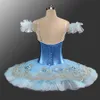 Blue Bird Professionelles Ballett-Tutu für Damen, blau, klassisches Ballett-Tutu, Ballett-Bühnenkostüme, Ballerina-Performance-Tutu-Rock LD0039256e