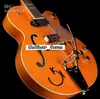 G6120DSW Vintage Select Edition 1962 Chet Atkins Country Gentleman Orange Hollow Body Jazz Guitar Electric Gold Pickugard BIGS BRI3073655